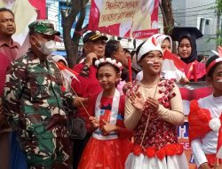 Koramil 06/Cakung Sukseskan Pawai Karnaval Dirgahayu Kemerdekaan Republik Indonesia ke 77