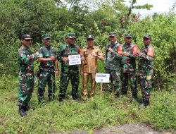 Dandim 0402/OKI tinjau lokasi TMMD di Desa Cahya Maju.