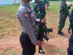 Latihan Gabungan,Bintara Remaja Polres Merangin Laksanakan Persiapan Upacara Hari Besar Bangsa Indonesia 17 Agustus 2022