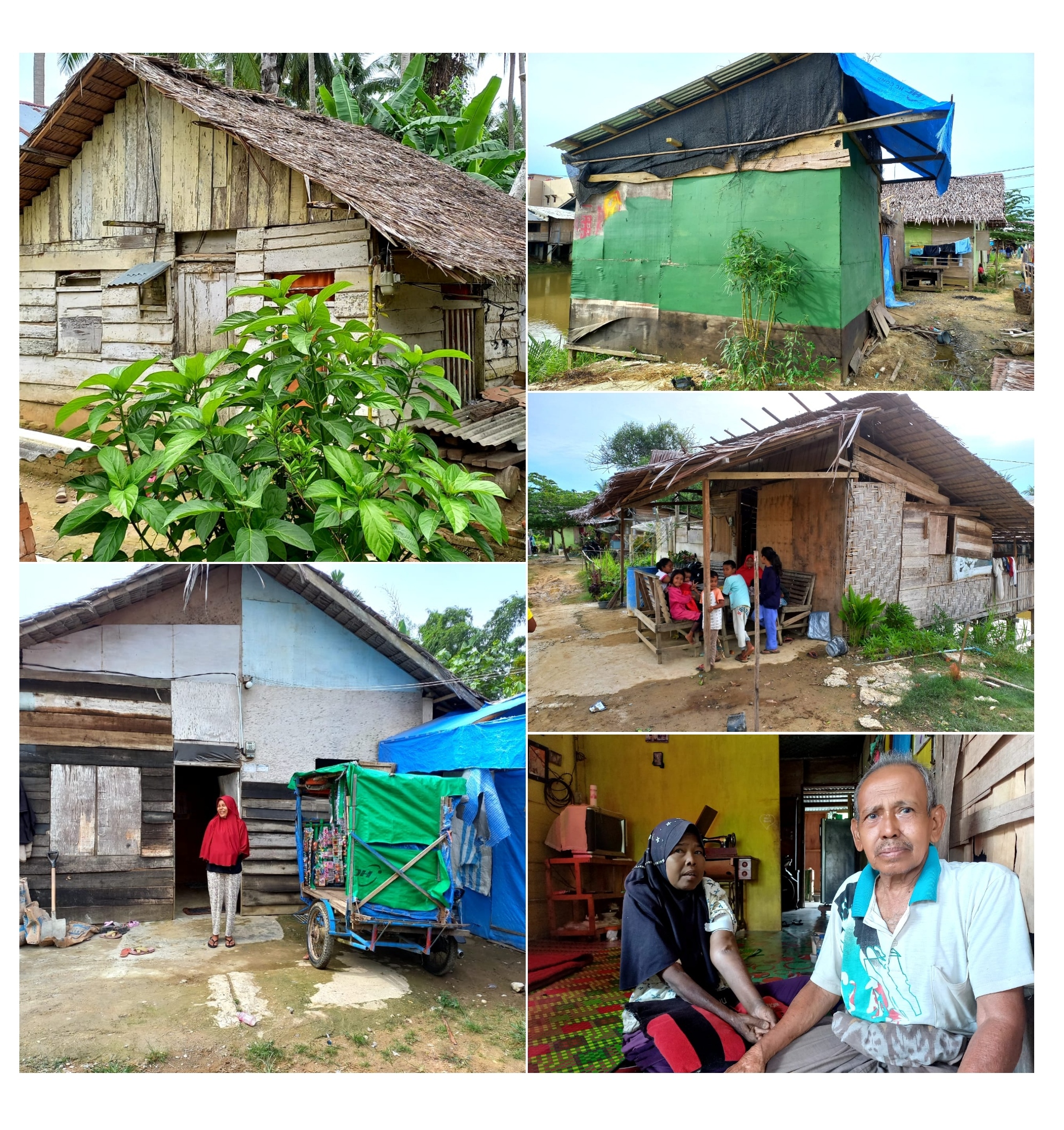 Lima Rumah Tidak Layak Huni Gampong Aceh Akan Tergerus Banjir Sungai Saat Hujan Deras Tiba