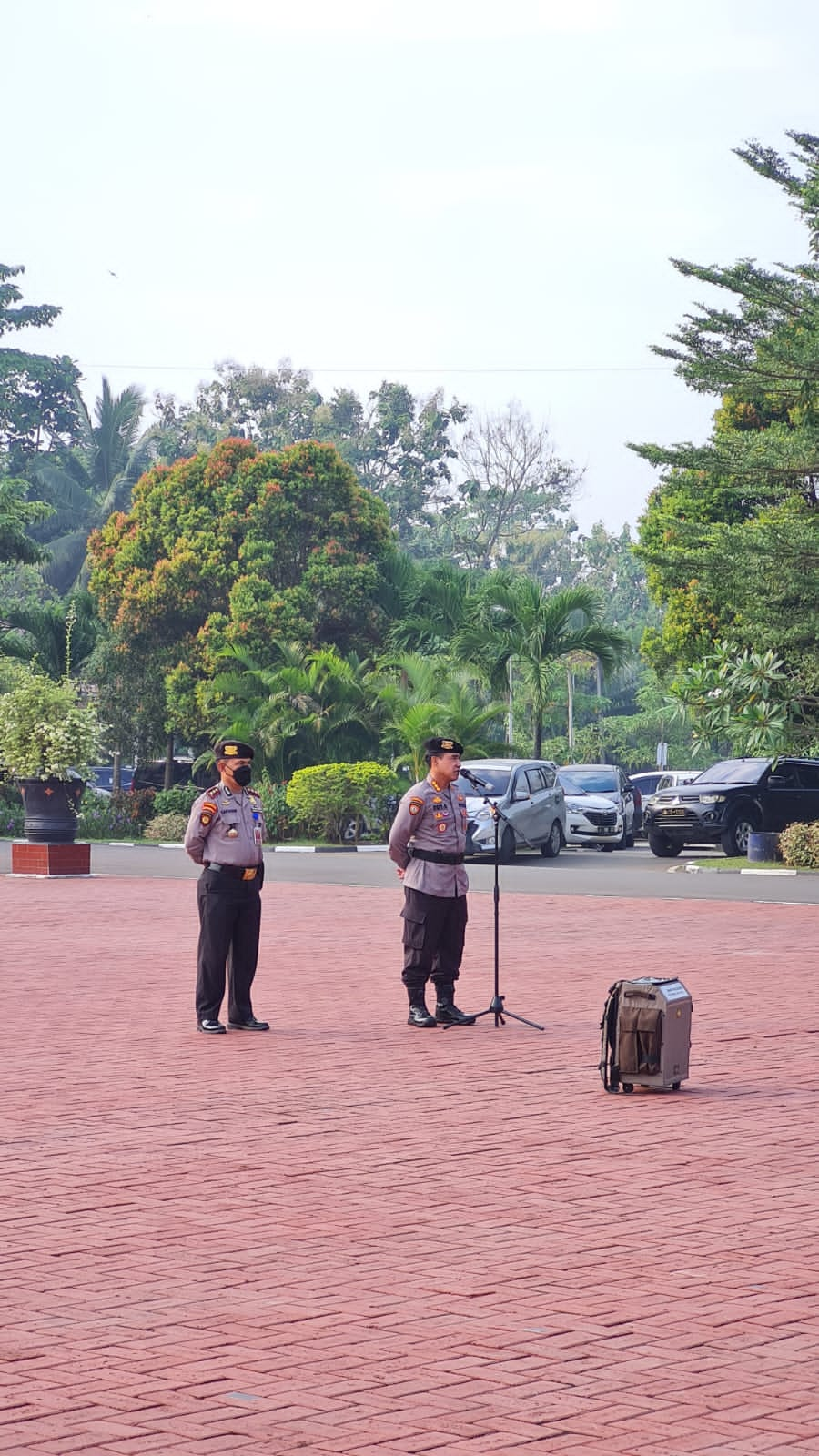 Ditpamobvit Polda Banten pimpin upacara pelepasan purna bakti personel Ditpamobvit