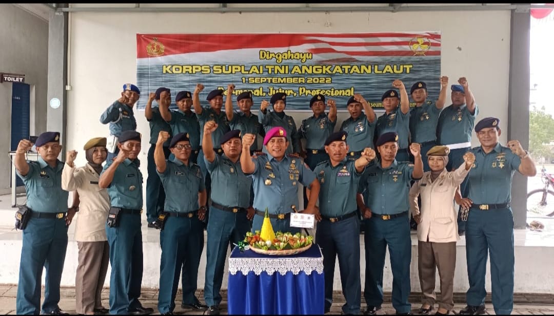 TNI AL Lanal Lhokseumawe Gelar Syukuran HUT Ke-74 Korps Suplai TNI AL