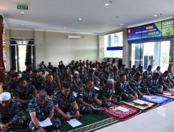 Lantamal XII Gelar Doa Bersama Menyambut HUT Ke-77 TNI Angkatan Laut Tahun 2022