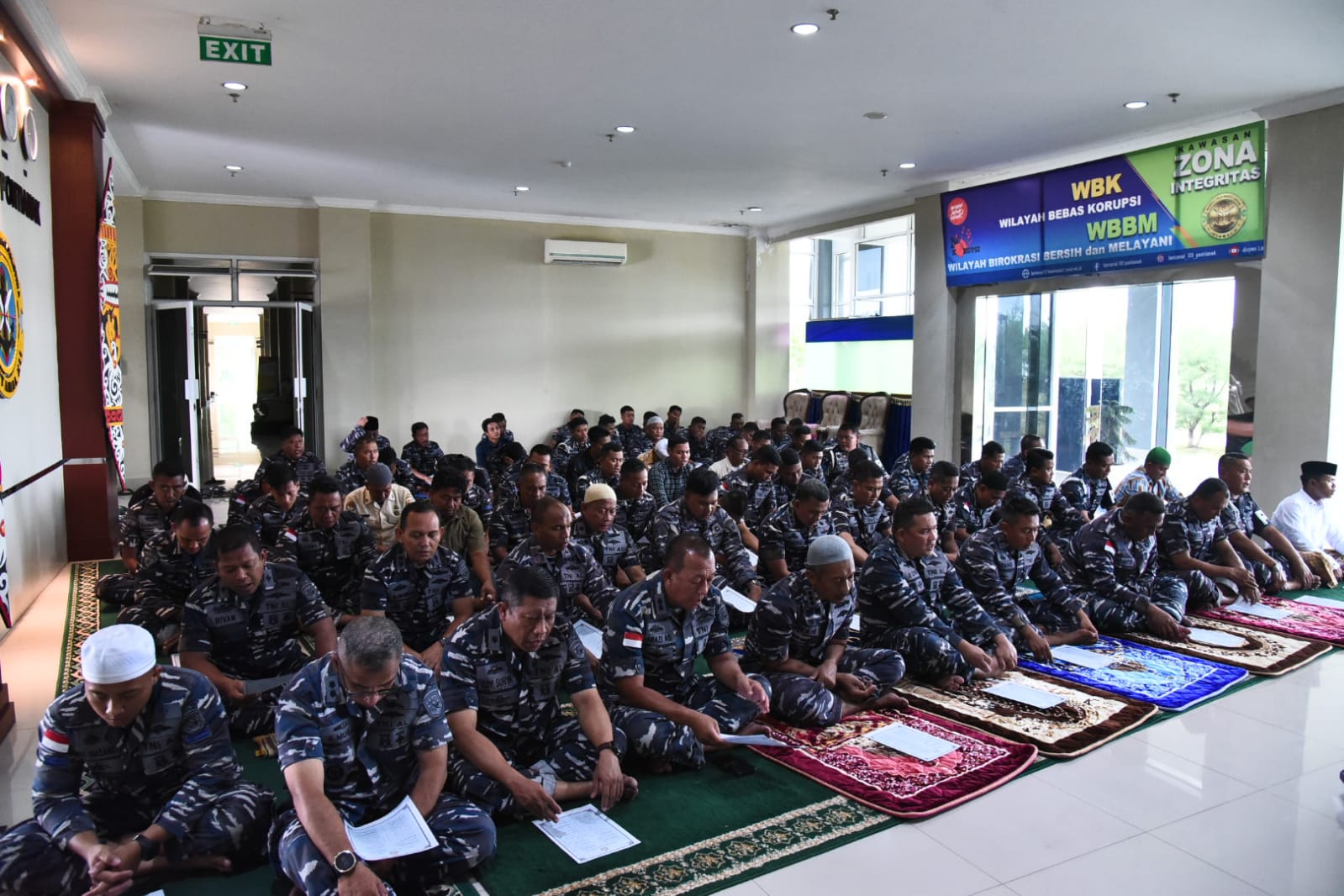 Lantamal XII Gelar Doa Bersama Menyambut HUT Ke-77 TNI Angkatan Laut Tahun 2022