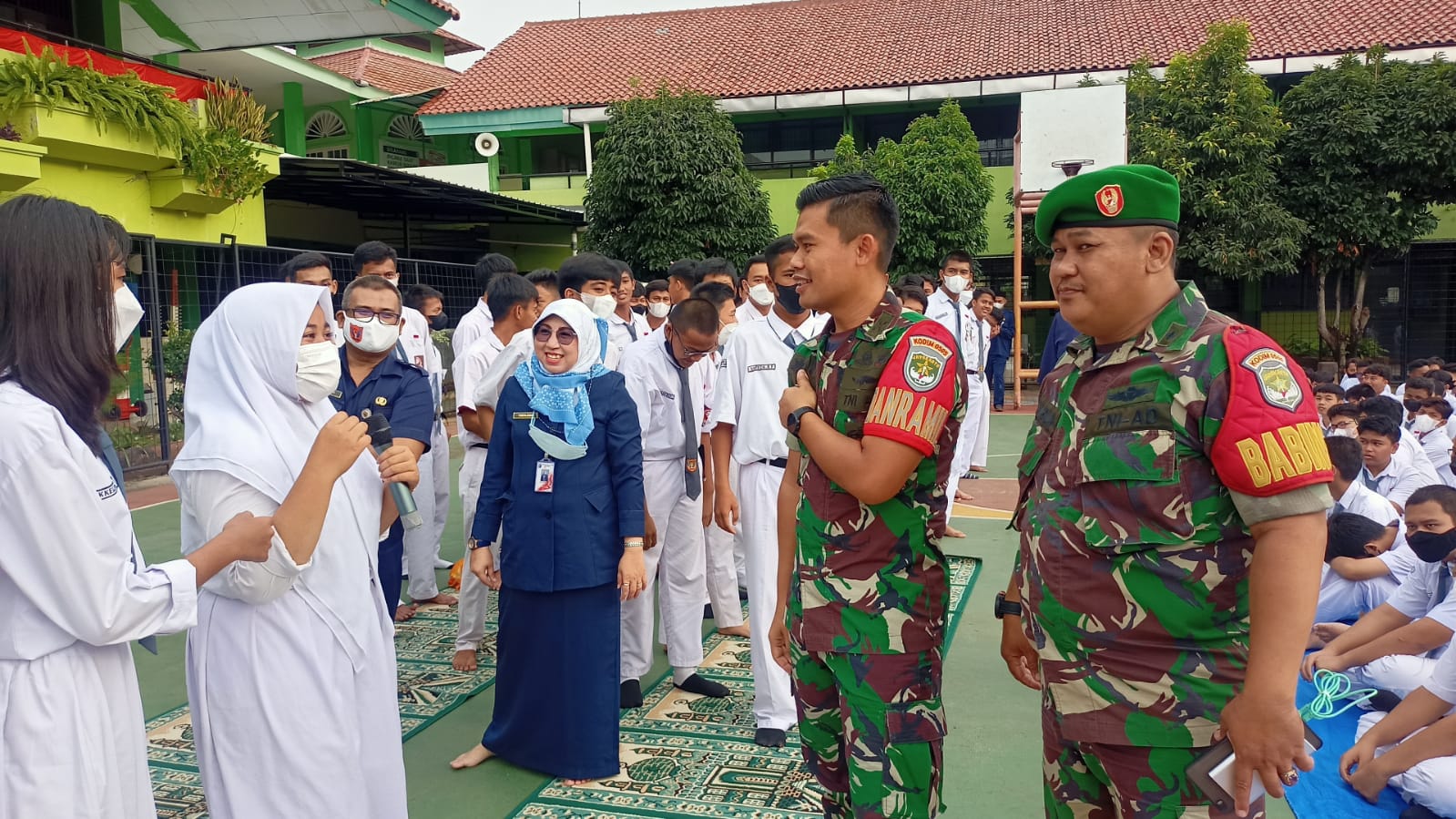 Wasbang Bentuk Sikap Disiplin SMAN 22 Utan Kayu Selatan Oleh Koramil 02/Matraman