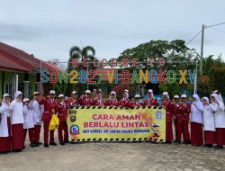 Cara Aman ke Sekolah, Unit Kamsel Laksanakan Kegiatan Himbauan di SDN 282/VI BANGKO.