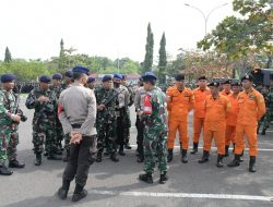 Danlanal Palembang Hadiri Apel Gelar Pasukan Pengamanan VVIP Kunjungan Kerja Wakil Presiden RI Di Provinsi Sumsel