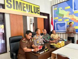 Komandan Lanal Simeulue Hadiri Vicon Antisipasi Dampak Kenaikan BBM