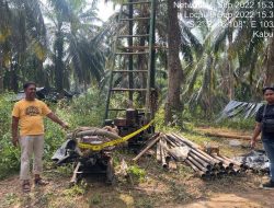 Subdit IV /Tipidter Ditreskrimsus Polda Jambi Bersama Denpom II/Jambi Grebek Penambangan minyak ilegal di Muaro Jambi