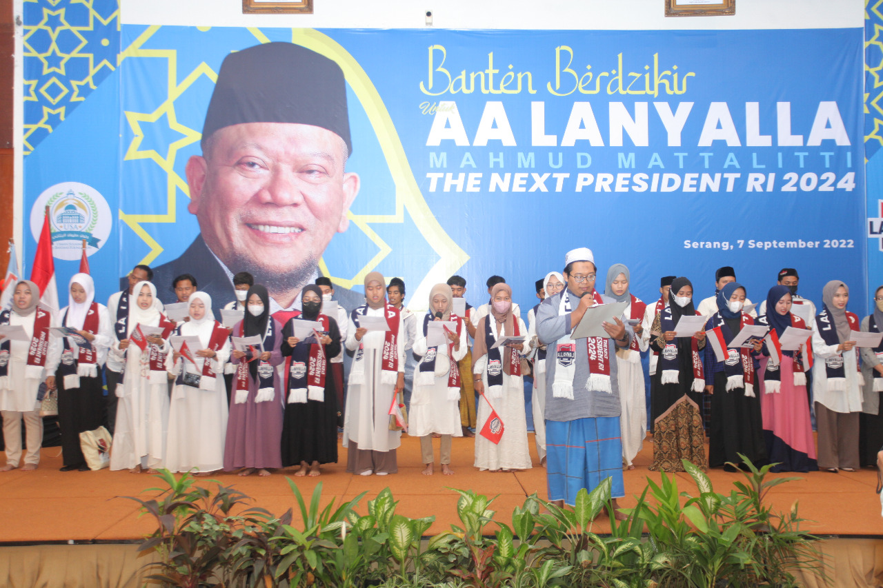 Ratusan Santri dan Majelis Taklim di Banten Doakan dan Deklarasikan Lanyalla Capres RI 2024