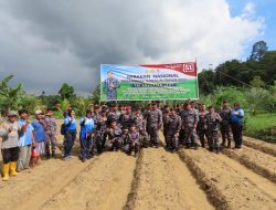 Masyarakat Kampung Tembesi Apreasi Lanal Batam Tanam Sorgum Sebagai Sumber Pangan