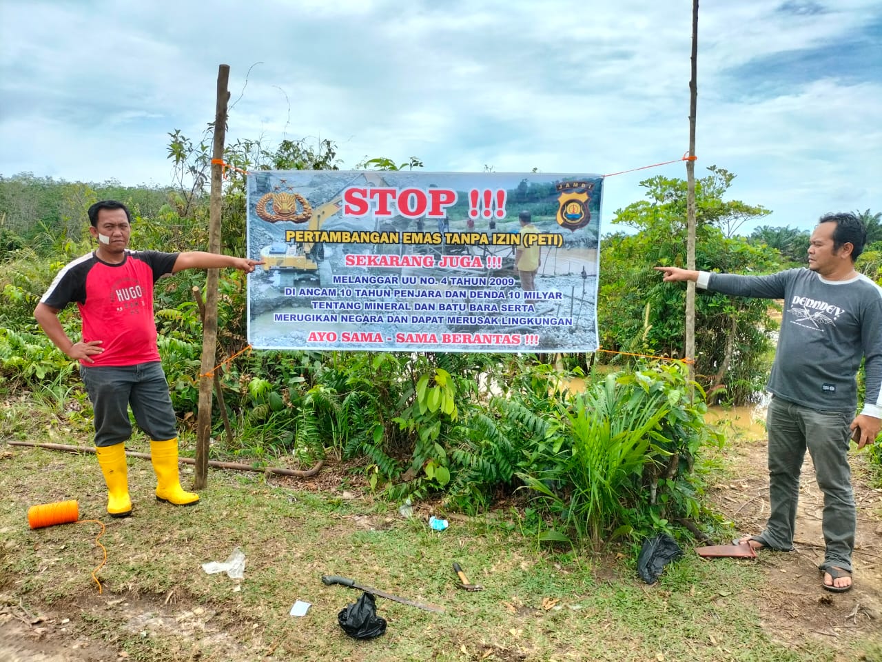 Kapolsek Tabir,Sadari Pelanggaran Hukum,Jadilah bijaksana Sebagai Pelaku Ekonomi,Jauhi PETI