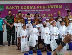 Kolaborasi Kodim 0505/JT Bersama Pepabri Gelar Bakti Sosial Kesehatan