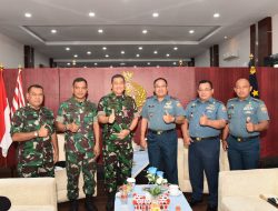 Danlantamal I Terima Courtesy Call Wakil Kepala Babinkum TNI