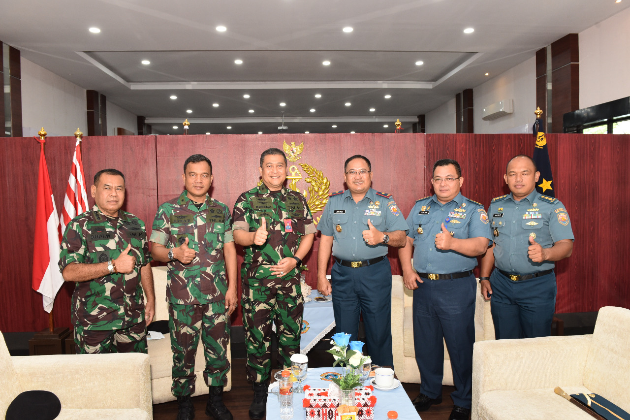 Danlantamal I Terima Courtesy Call Wakil Kepala Babinkum TNI