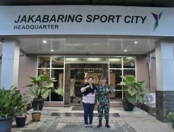 Bangun Sinergitas Danlanal Palembang Sambangi Kantor Manager PT. Jaka Baring Sport City Palembang