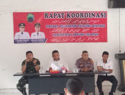 Hadir Dalam Rakorcam Danramil 043-09/Tjb Kapten Inf Ujang Khaerudin Mendukung Dan Mendampingi Setiap Giat Program Kecamatan