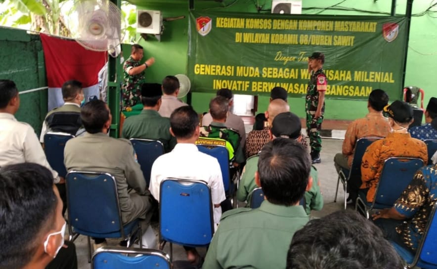 Komsos Koramil 08/Duren Sawit, Buka Bakat Wirausaha Generasi Muda Millenial