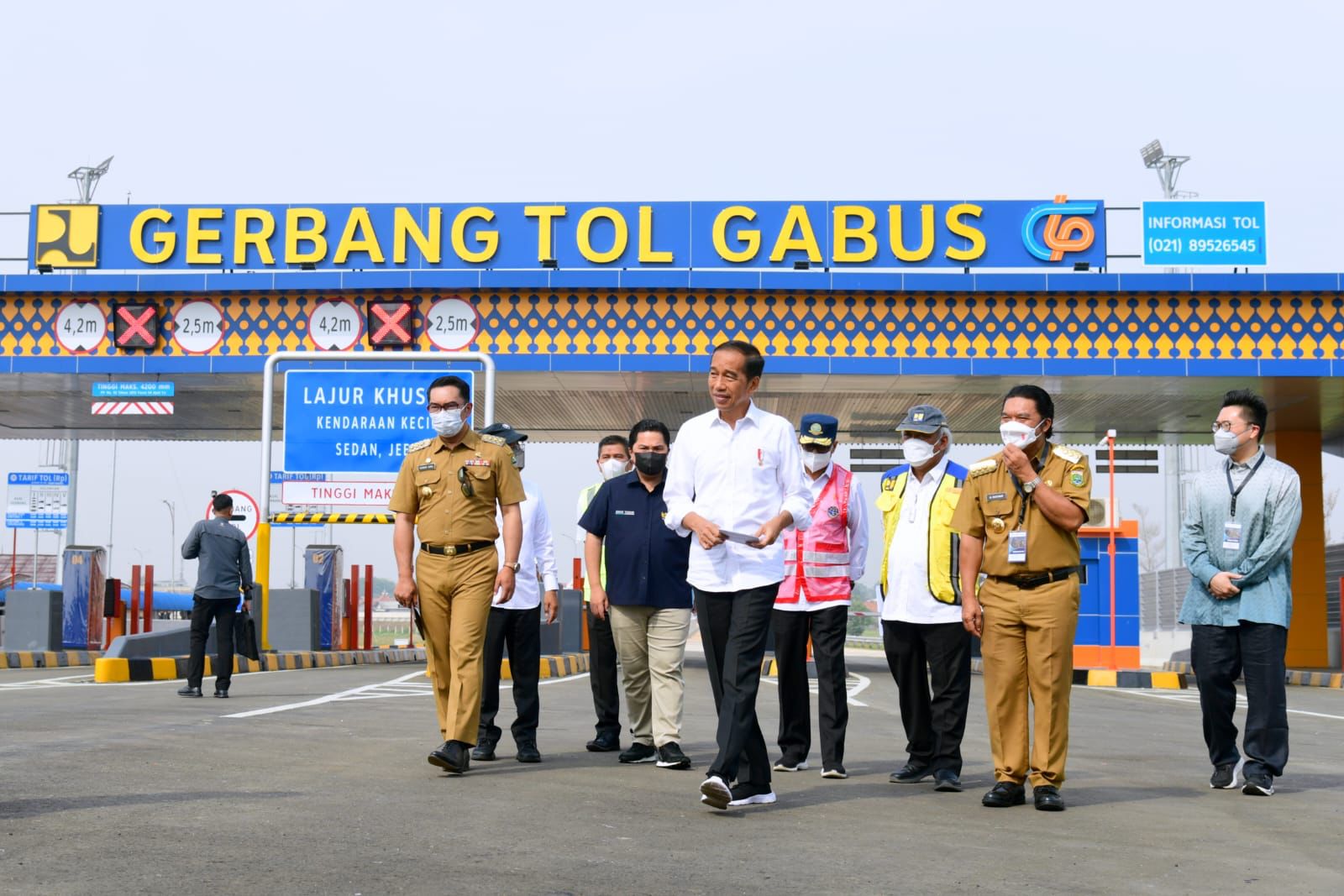 PJ Gubernur Banten Al Muktabar Dampingi Presiden Joko Widodo Resmikan Jalan Tol Serpong- Balaraja Seksi 1A