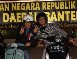 Polda Banten Gelar Fun Vespa Maung