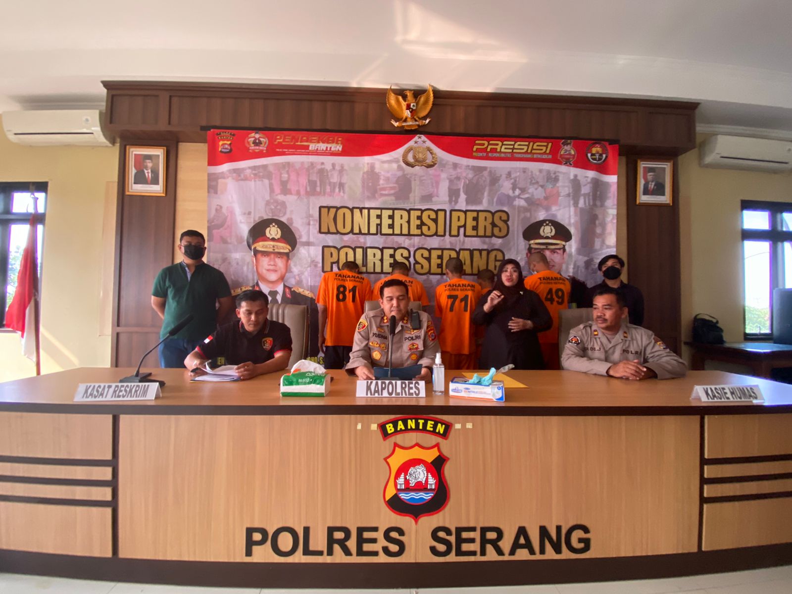 Polres Serang Berhasil Tangkap Lima Pengedar Uang Palsu