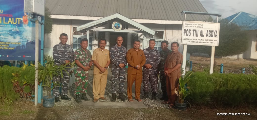 Jalin Sinergitas dan Soliditas Danlanal Simeulue Silaturahmi Dengan Bupati Abdya