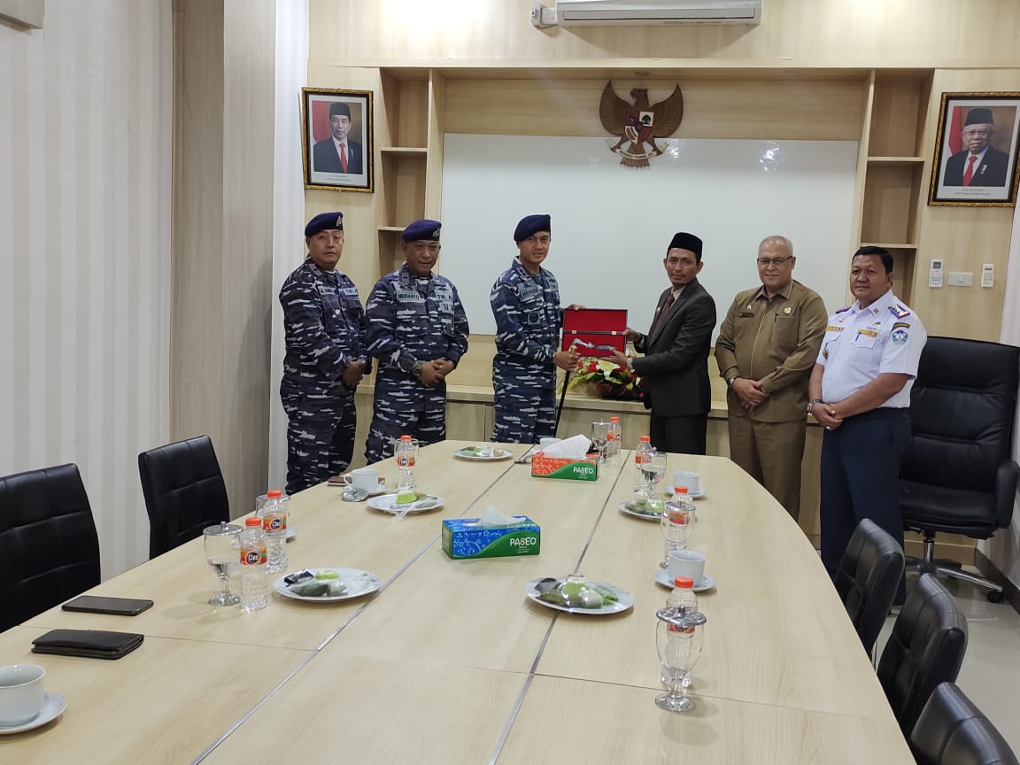 Pererat Sinergitas Danlanal Simeulue Kunjungi Bupati Aceh Selatan