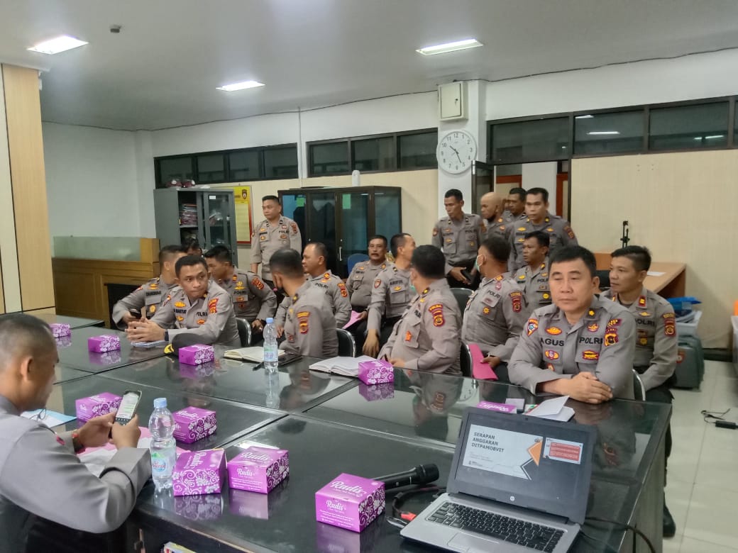 Personil Polres Merangin Hadiri Rakor DitPAM Obvit Polda Jambi