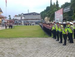 Haru di Apel Pagi Polres Merangin,Kapolres Sampaikan Mutasi penyegaran Perwira Pejabat Utama.