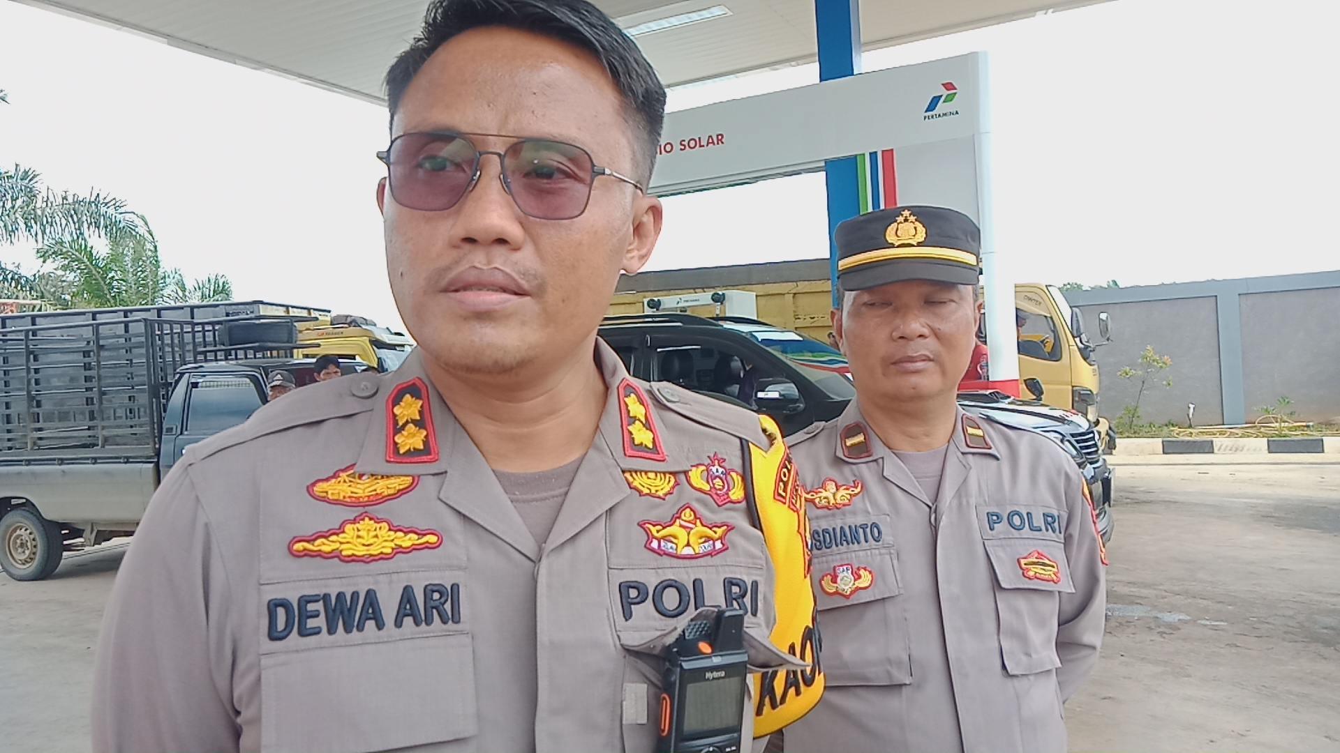 Kapolres Tinjau Langsung SPBU di Merangin Guna Memastikan Indikasi Gangguan Kamtibmas Pasca Kenaikan Harga