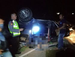 Jeep Bertabrakan di Jalinsum,Korban Tewas Di Tempat