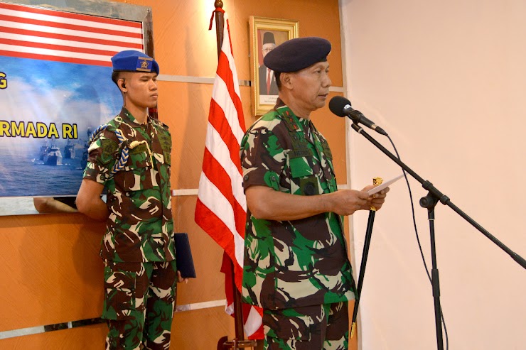 Pangkoarmada RI Terima Laporan Kenaikan Pangkat Prajurit dan PNS Koarmada RI