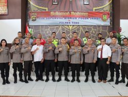 Kapolres tebo Akbp Fitria mega m.psi.Psi Kedatangan Tim Supervisi Dari Bidkum Polda Jambi