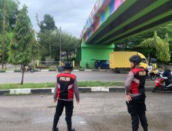 Patroli Kota Samapta Laksanakan Giat Kamtibmas di Bangko kota pada jam Sibuk dan Pusat Pasar.