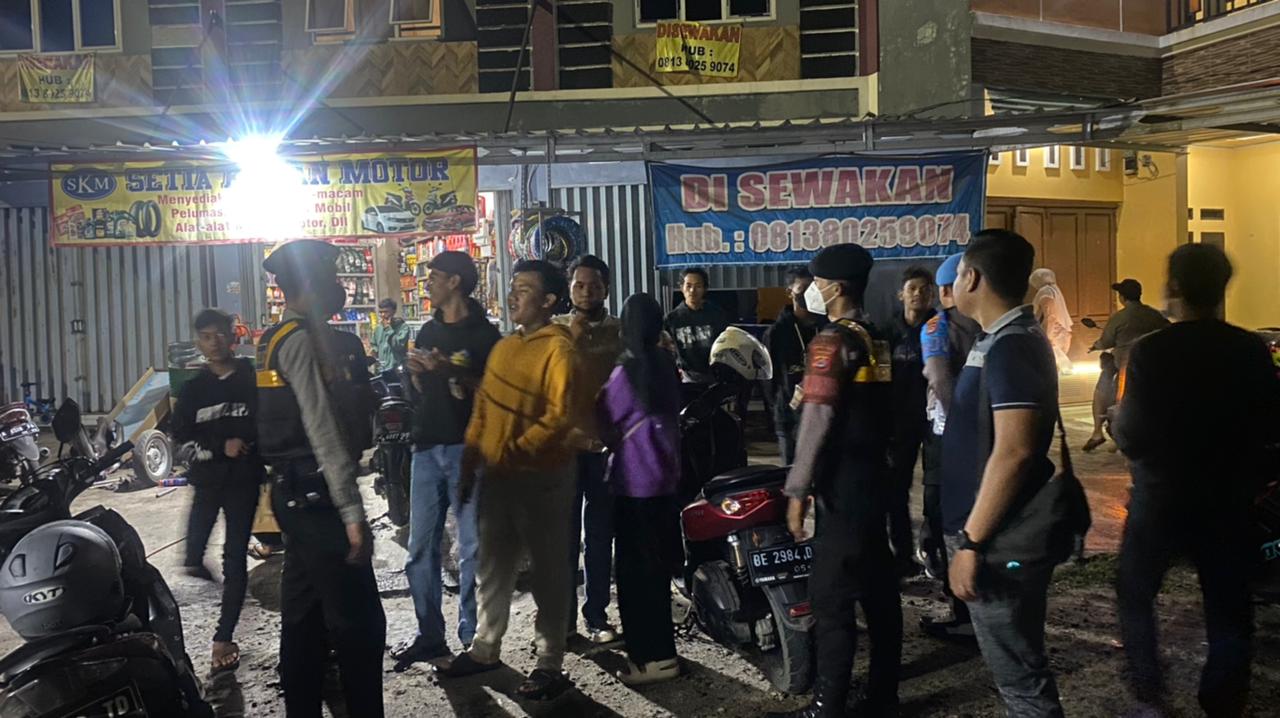 Jaga Kamtibmas, Ditreskrimum Polda Banten Patroli Malam di pusat Keramaian Kota Serang