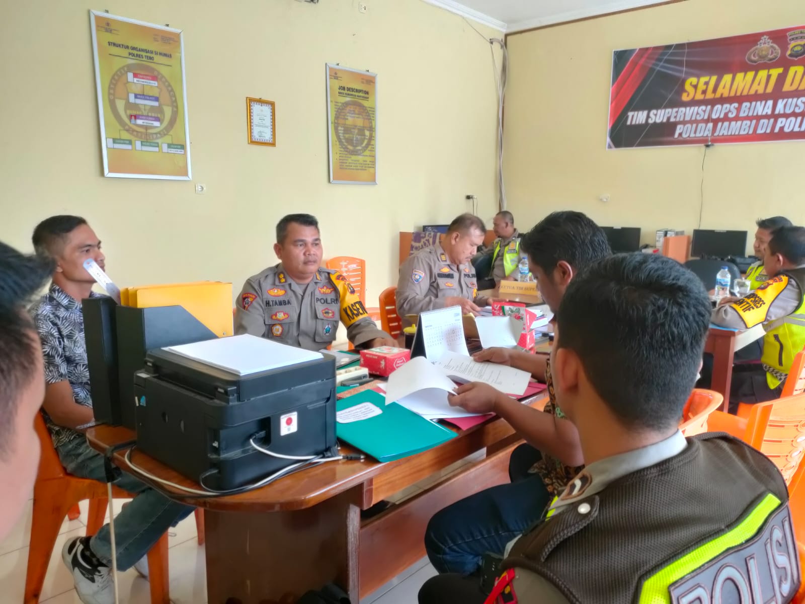 Team Supervisi  Ops  Bina Kusuma  Siginjai Polda Jambi  Tahun 2022  Hadir Di Polres Tebo