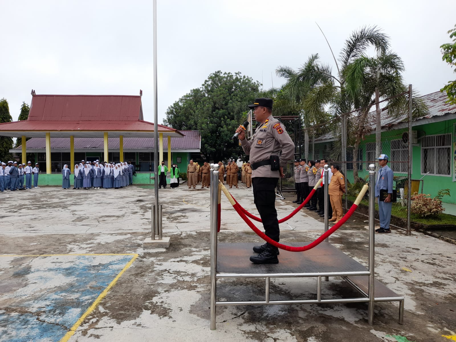 Kapolsek Bangko,Siswa/Siswi SMAN-1 Mengerti dan Pahami Menjaga Kamtibmas di Sekolah maupun di Lingkungan Tempat Tinggal nya.