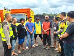 Kurangi Kemacetan dan Penumpukan Angkutan Batubara, Polres Sarolangun Himbau Tambang Stop Aktifitas Sementara Waktu.