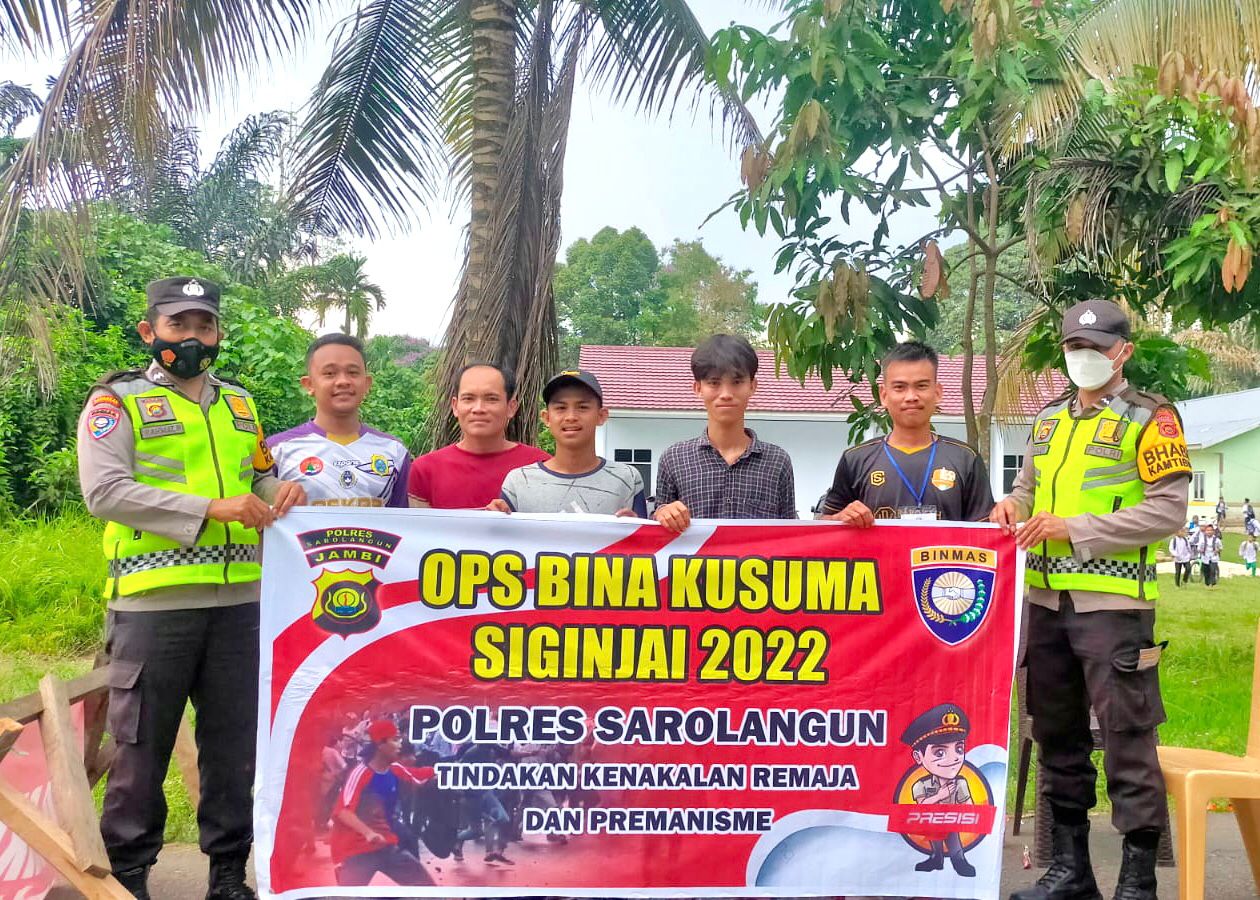 Bhabinkamtibmas Polsek Sarolangun Gelar OPS Imbangan Bina Kusuma ke Desa Desa.