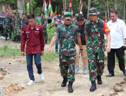 Danrem 044/Gapo meninjau Lokasi TMMD Ke-115 di Desa Cahya Bumi, Lempuing