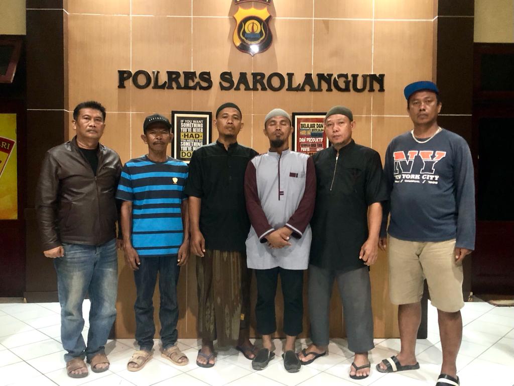 Ucapkan Terima Kasih, Keluarga Korban Kasus Orang Hilang di Desa Lubuk Napal Pauh Datangi Mapolres Sarolangun.