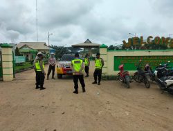 Polsek Batin VIII Sambangi Pabrik Sawit, Himbau Stop Sementara Angkutan CPO ke Jambi.