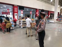 Ciptakan Kamtibmas di Pusat Perbelanjaan, Ditpamobvit Polda Banten Kunjungi Lottemart dan Hokben