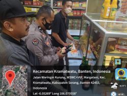 Polsek Kramatwatu Polresta Serang Kota Lakukan Razia Miras di Warung Jamu