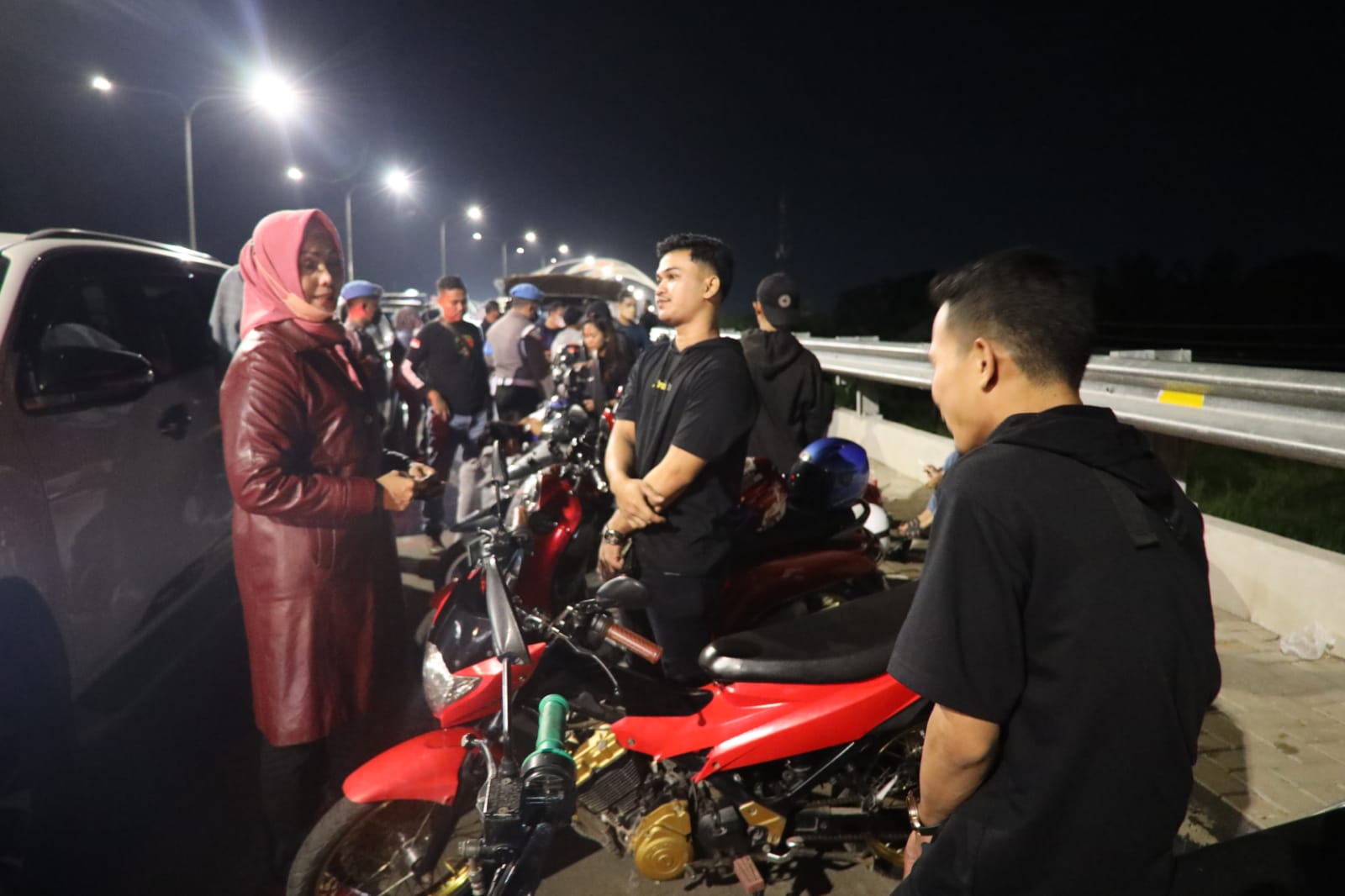 Jaga Kamtibmas Ditreskrimum Polda Banten Gelar Patroli Malam Rutin di Pusat Keramaian Kota Serang