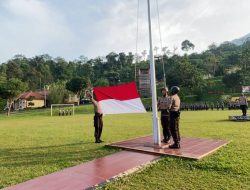 Dalam Rangka Meningkatkan Cinta Tanah Air, SPN Polda Banten Laksanakan Upacara Pengibaran Bendera Merah putih