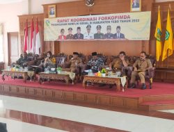 Kapolres Tebo Akbp Fitria Mega Mpsi.psi Menghadiri Rapat Koordinasi Forkopimda Terkait Penaganan Konflik Sosial Di Kabupaten Tebo