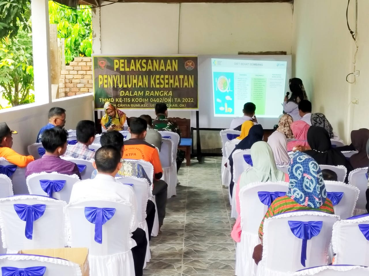 Pentingnya Kesehatan Bagi Masyarakat, Satgas TMMD Berikan Penyuluhan Kesehatan Di Desa Cahya Bumi