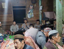 Polsek Lembah Masurai,hadiri Pembacaan Qulhu Tahlil dan do’a di rumah Korban.