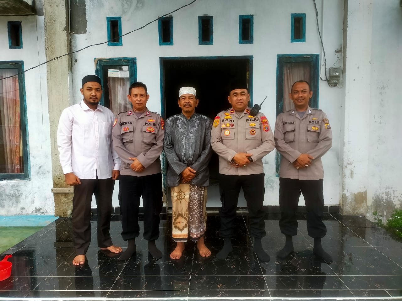 Kapolsek Muara Dua Silaturrahmi Dengan Pimpinan Dayah Darul Ulum Alue Awe